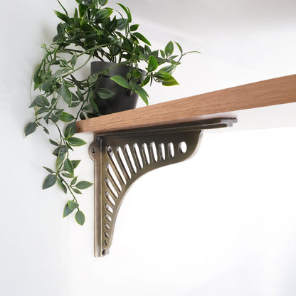 Sunrise Shelf Bracket Matt Antique (Sold in Pairs)
