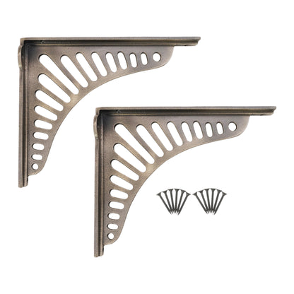 Sunrise Shelf Bracket Matt Antique (Sold in Pairs)
