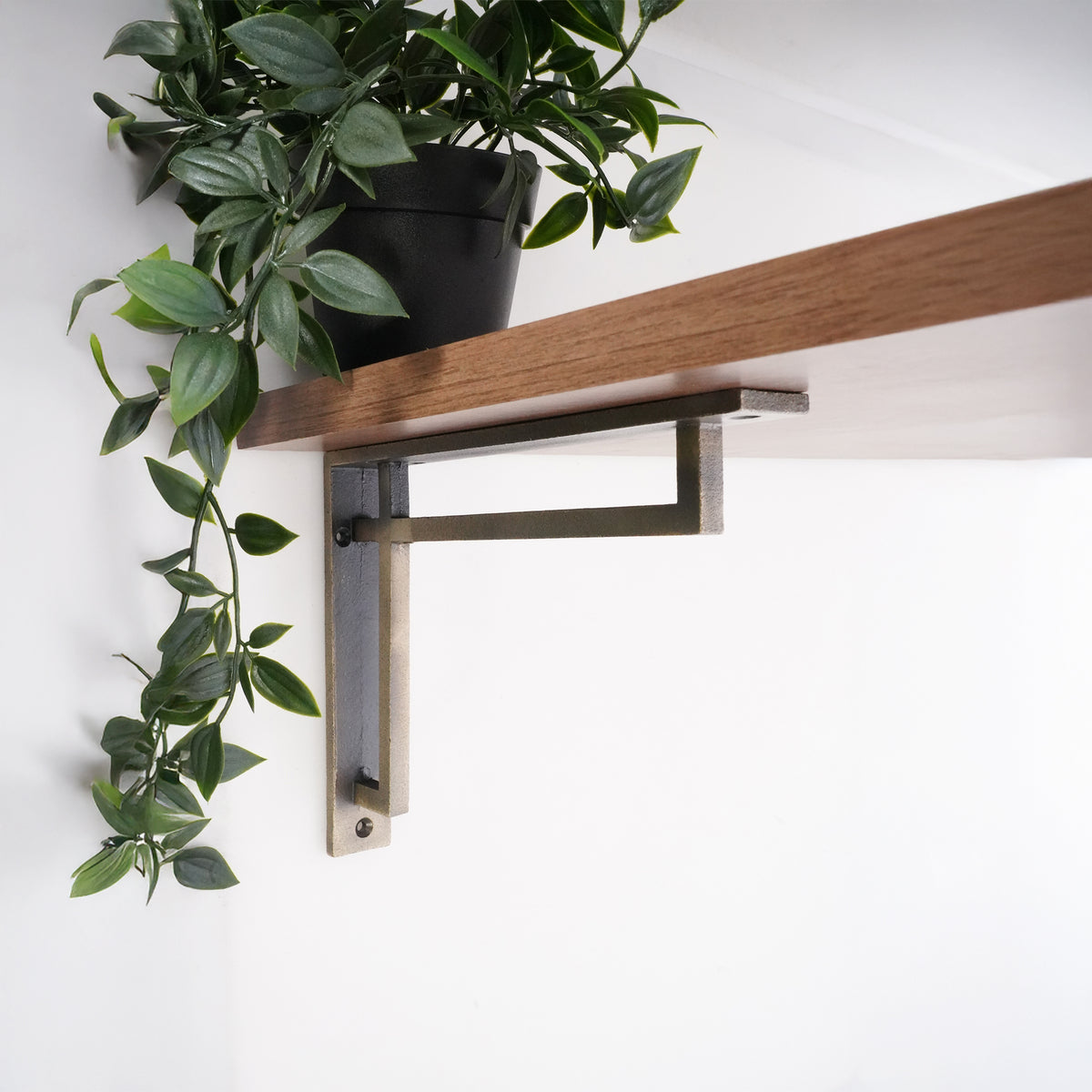 Narrow Art Deco Bracket Matt Antique (Sold in Pairs)