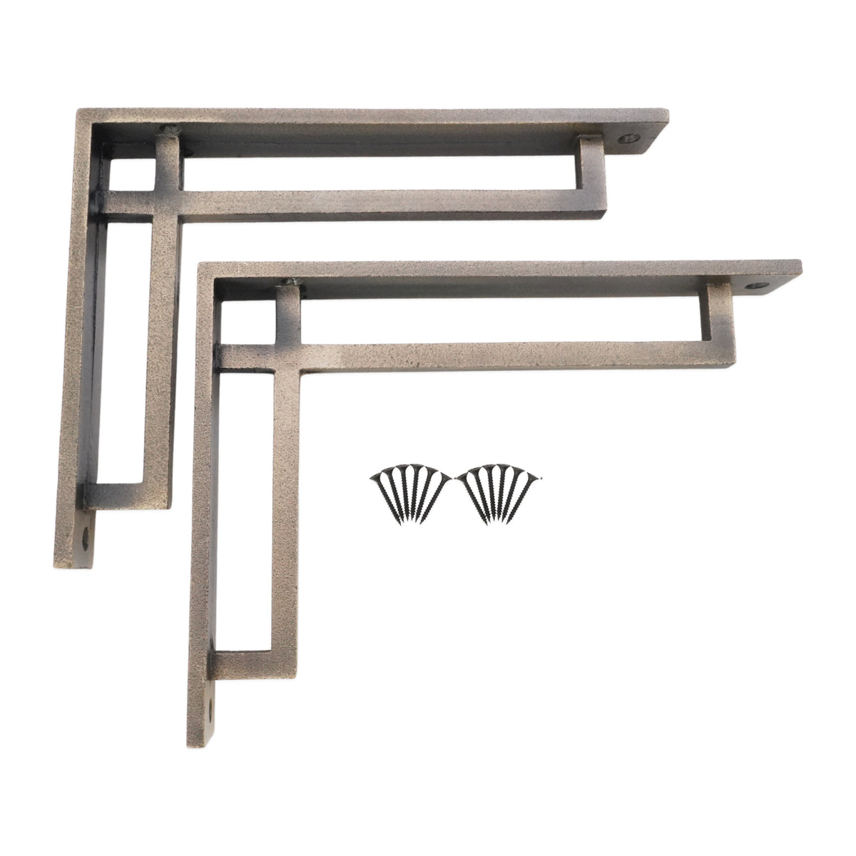 Narrow Art Deco Bracket Matt Antique (Sold in Pairs)