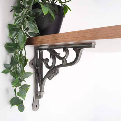 GNER Shelf Bracket Pewter 180x180mm (Sold in Pairs)