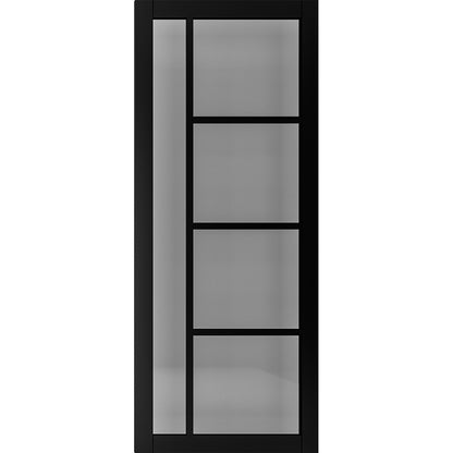 Brixton Urban Black Prefinished Tinted Glass Internal Door Deanta