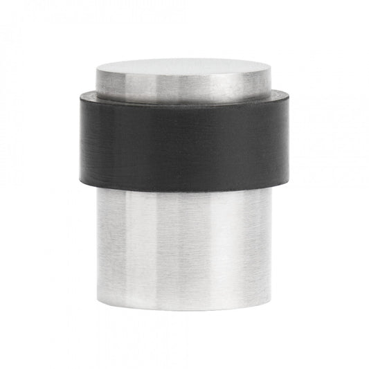 Collared Door Stop Satin Stainless Steel