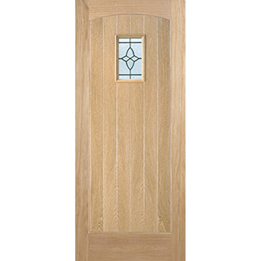 Cottage 1L Unfinished Oak External Door