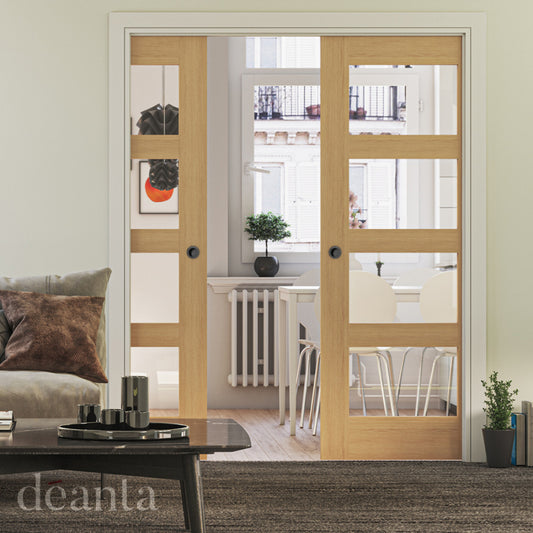 Coventry Clear Glazed Prefinished Interior Oak life