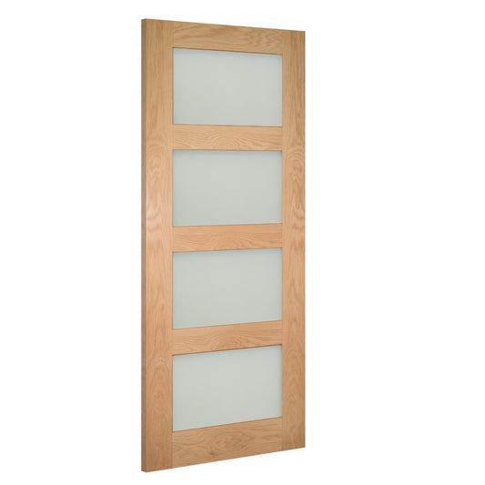 Coventry Prefinished Oak Obscure Glaze FSC Internal Door