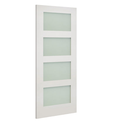 Coventry White Primed Obscure Glaze Internal Door