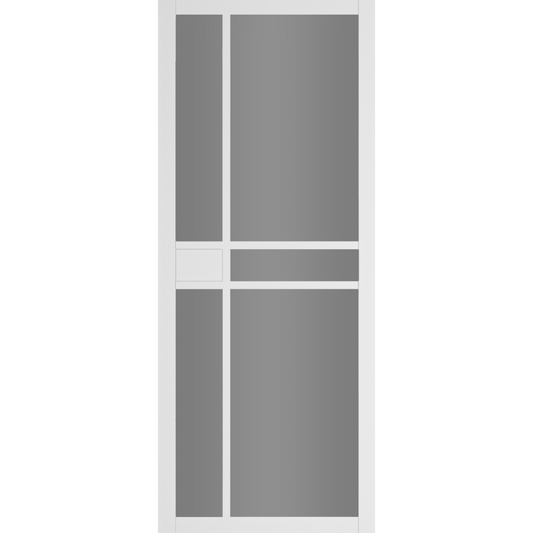 Dalston White Primed Urban Door Tinted Glass