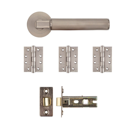 Delphi Latch Kit Satin Nickel