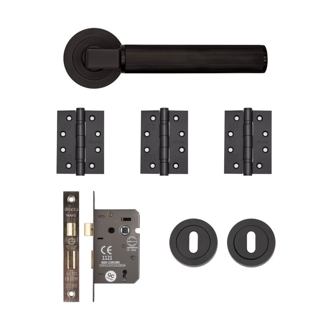 Delphi Mortice Kit Matt Black