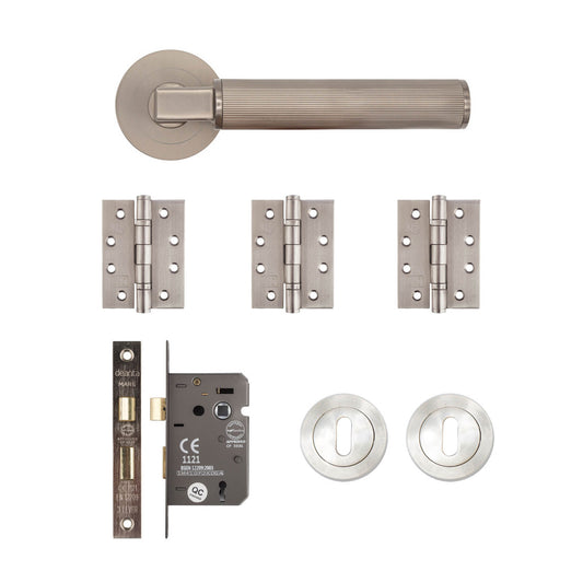 Delphi Mortice Kit Satin Nickel
