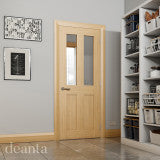 Eton Unfinished Oak Glazed Internal Door