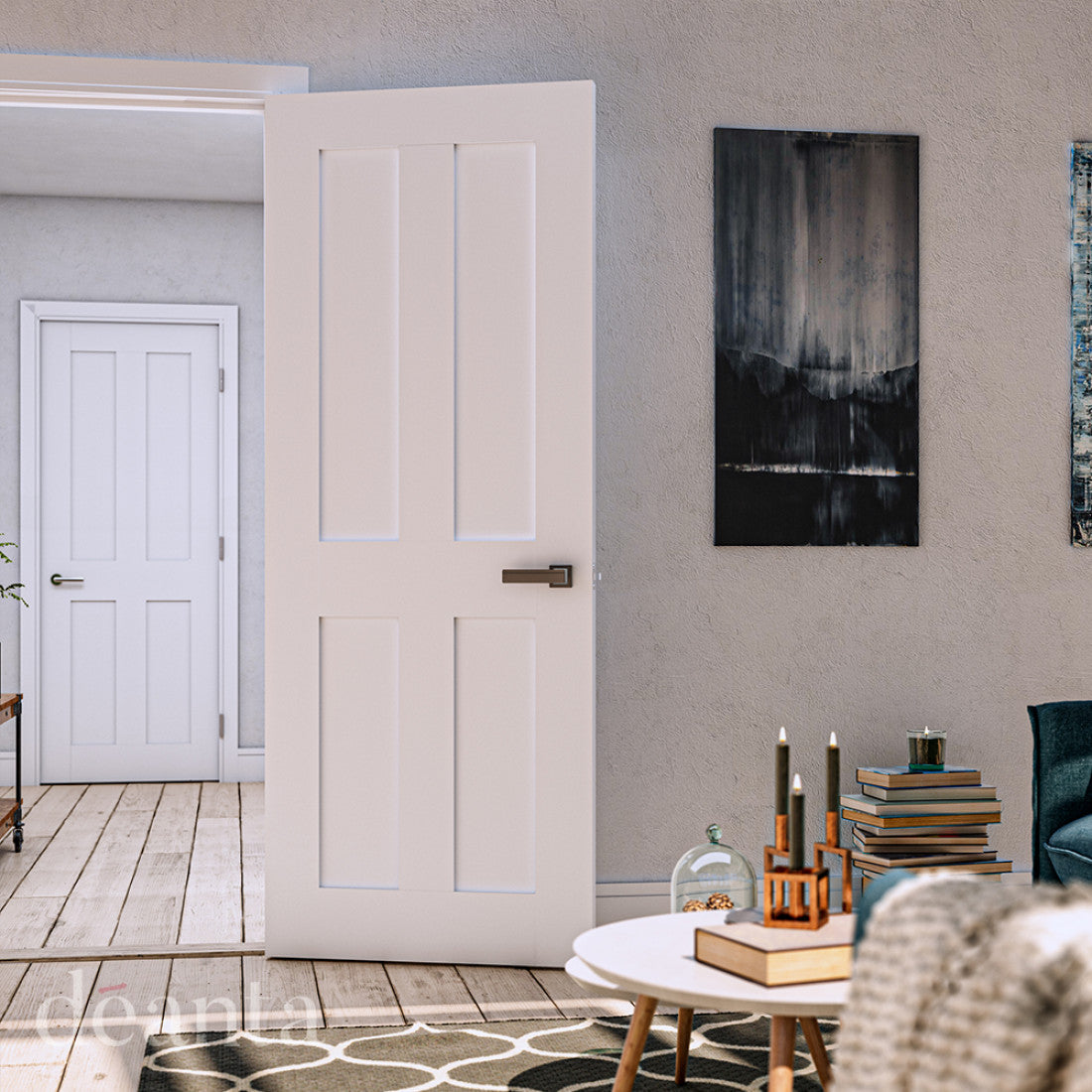 Eton White Primed Internal Door life
