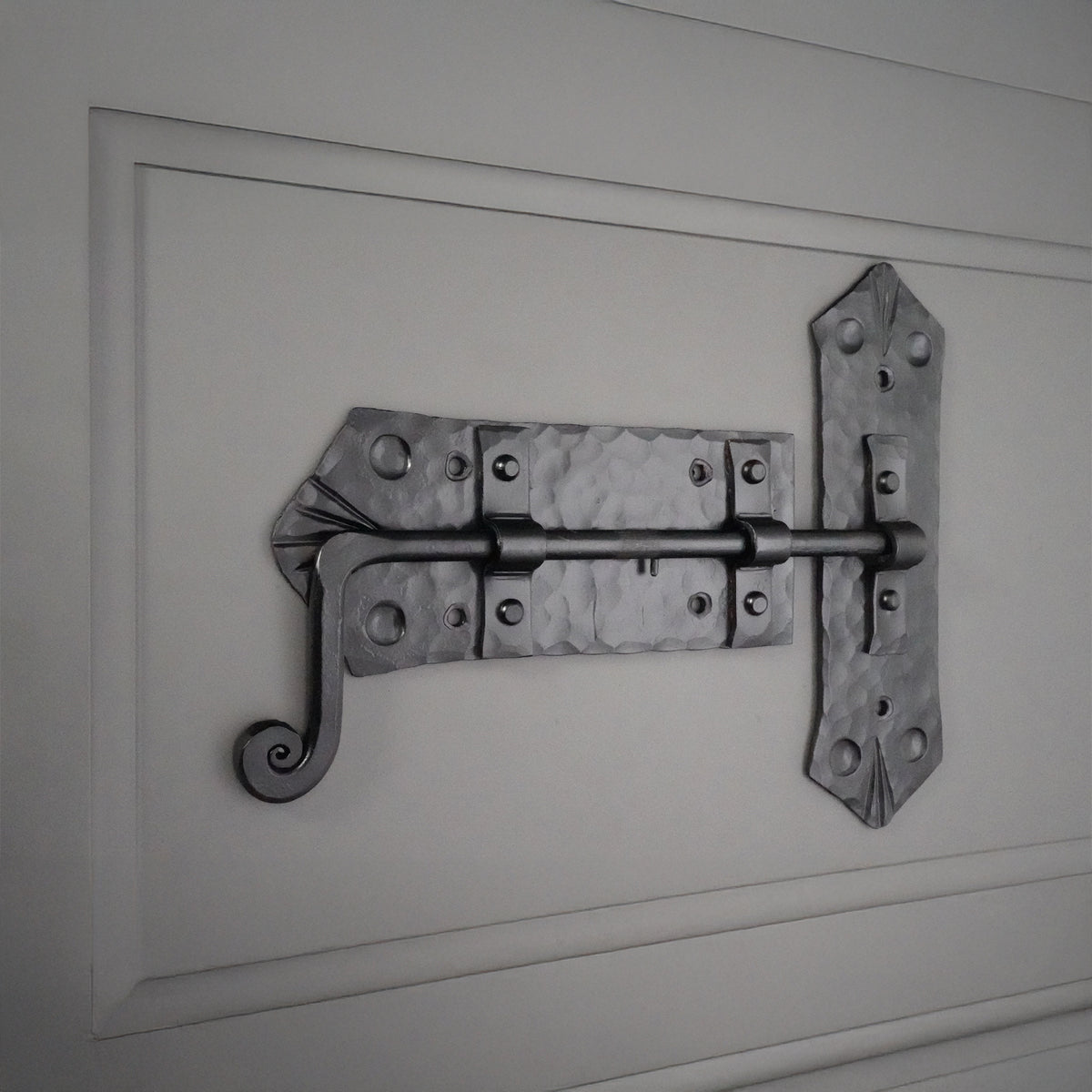 Victorian Cabinet Lock Matt Black