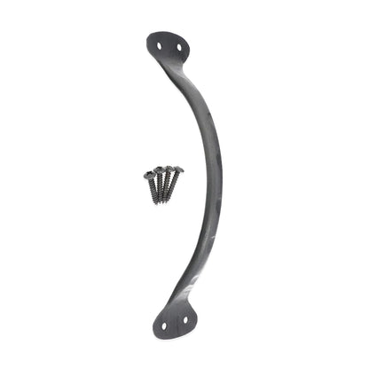 Hammered Pull Handle Large Matt Black