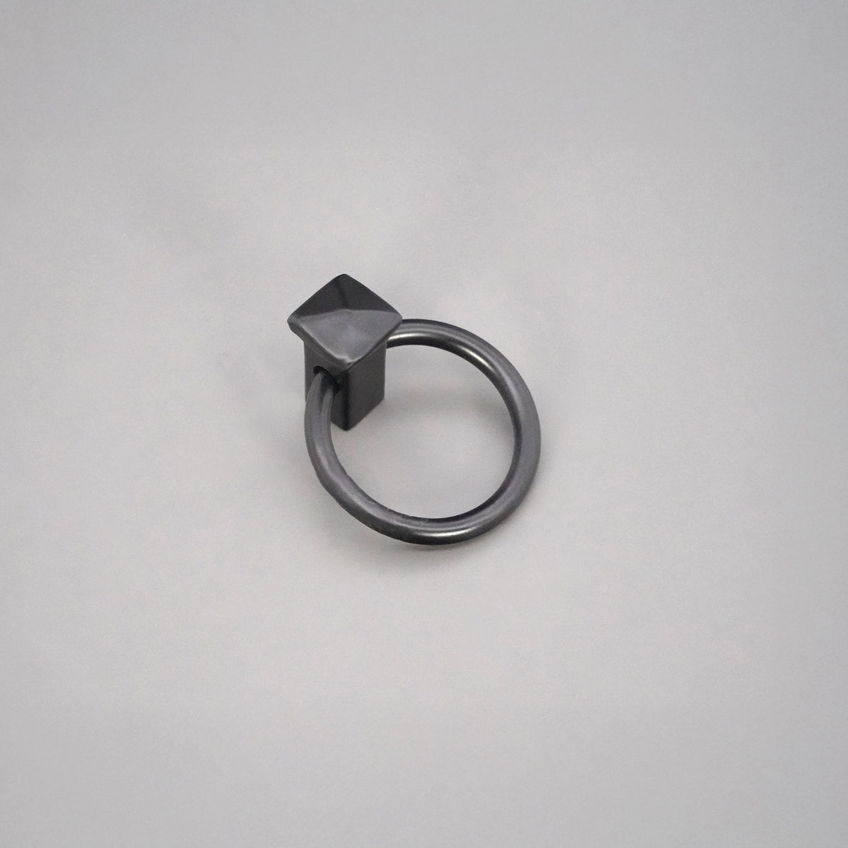 Quadrate Ring Drop Pull Matt Black