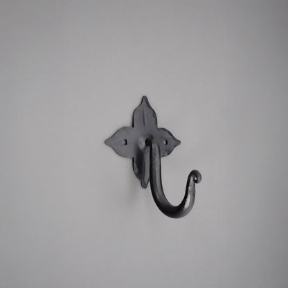 Floret Coat Hook Matt Black