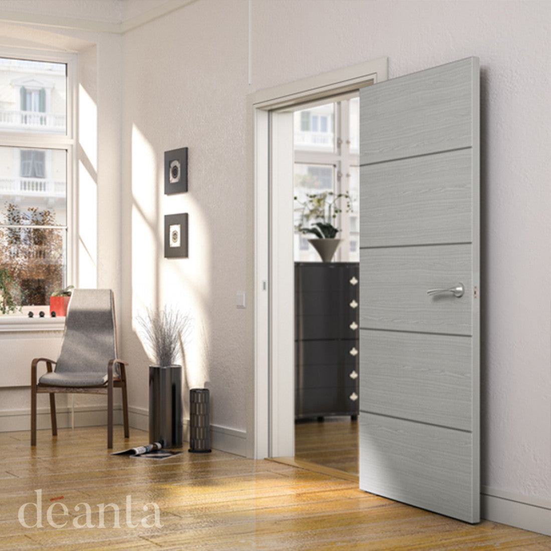 Flush Light Grey Ash Horizontal Inlay FSC Lifestyle