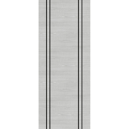 Flush Light Grey Ash Vertical Inlay 