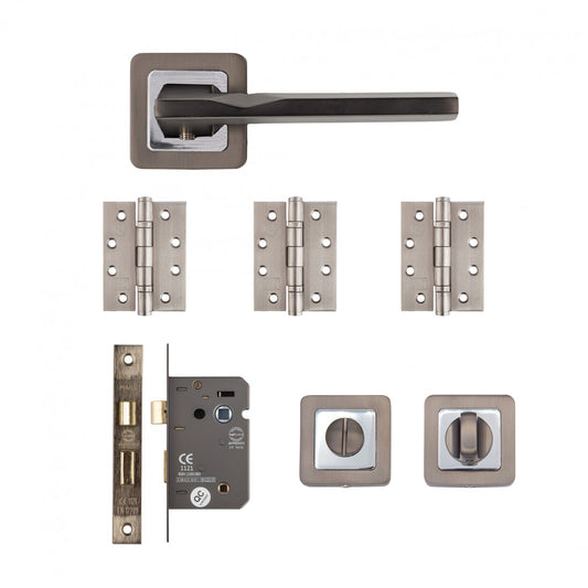 Hadrian Bathroom Kit Matt Satin Black Finish