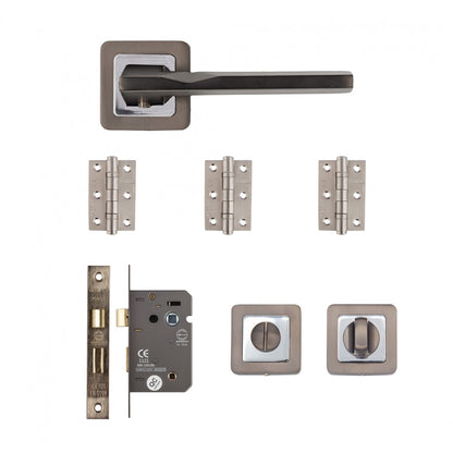 Hadrian Bathroom Kit Matt Satin Black Finish 2