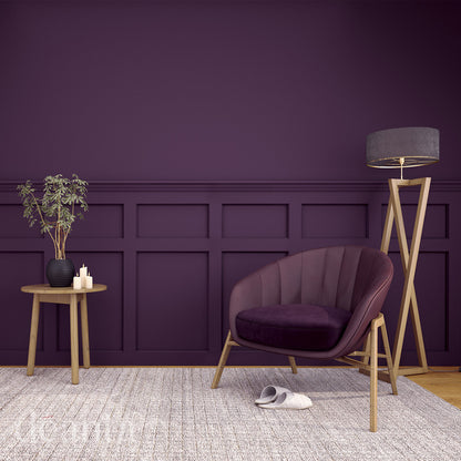 Hampton White Primed Wall Panelling purple