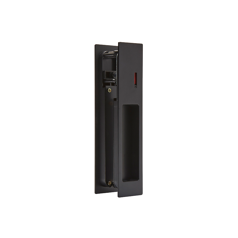 Ironmongery-Gemini-Matt-Black-Pocket-Door-Privacy-Sliding-Lock