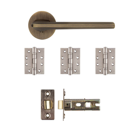 Ithaca Latch Kit Matt Antique Brass