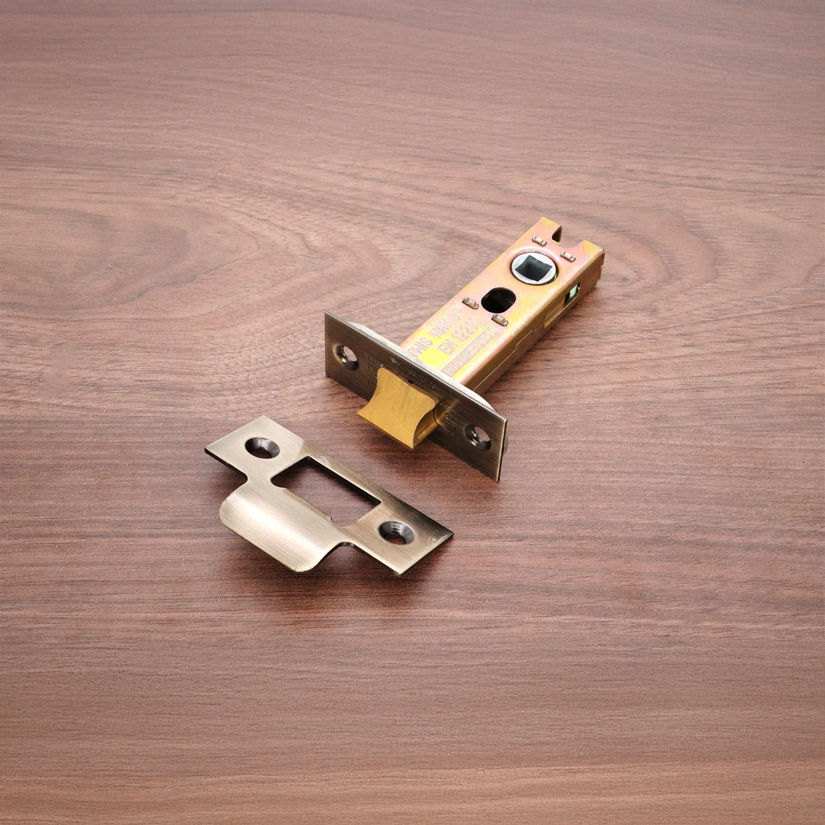 3" H/D Tubular Latch CE - Antique Brass