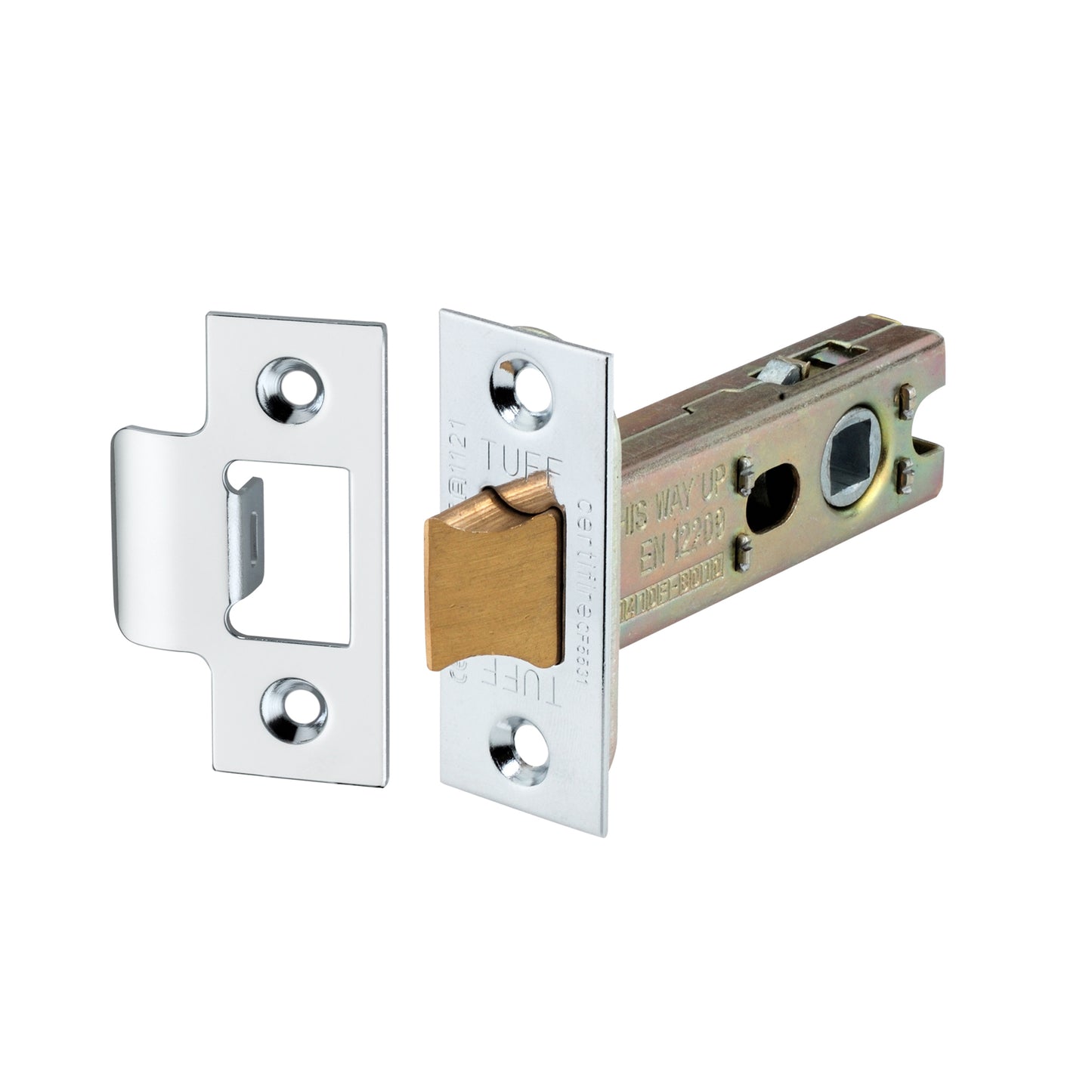3" H/D Tubular Latch CE - Polished Chrome