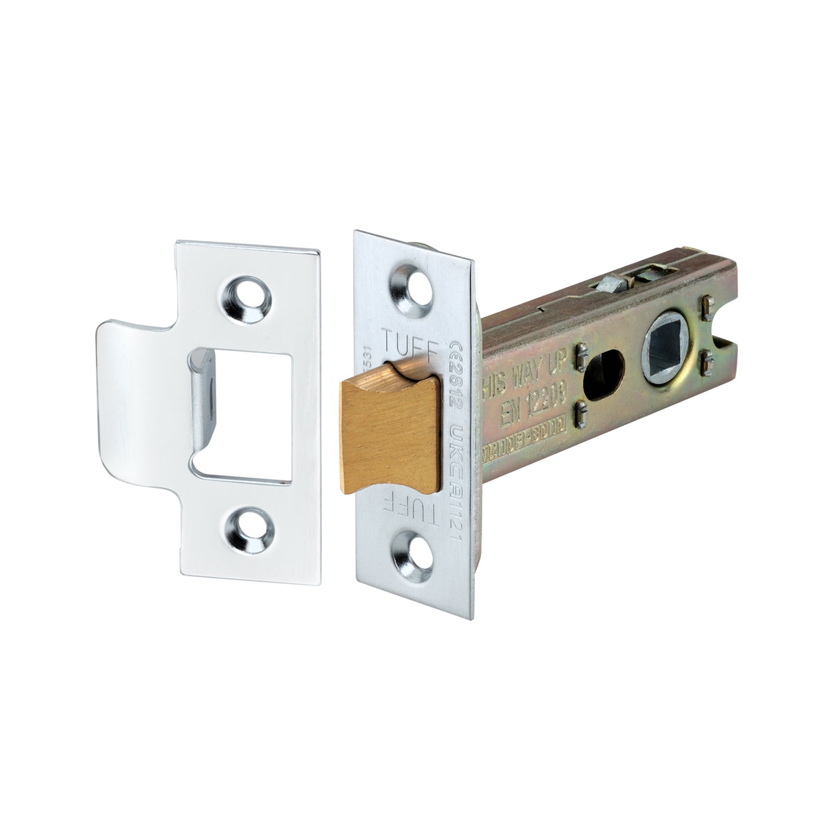 3" H/D Tubular Latch CE - Satin Chrome