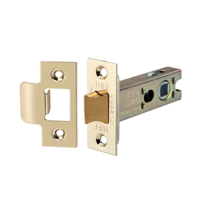 4" H/D Tubular Latch CE - Electro Brass