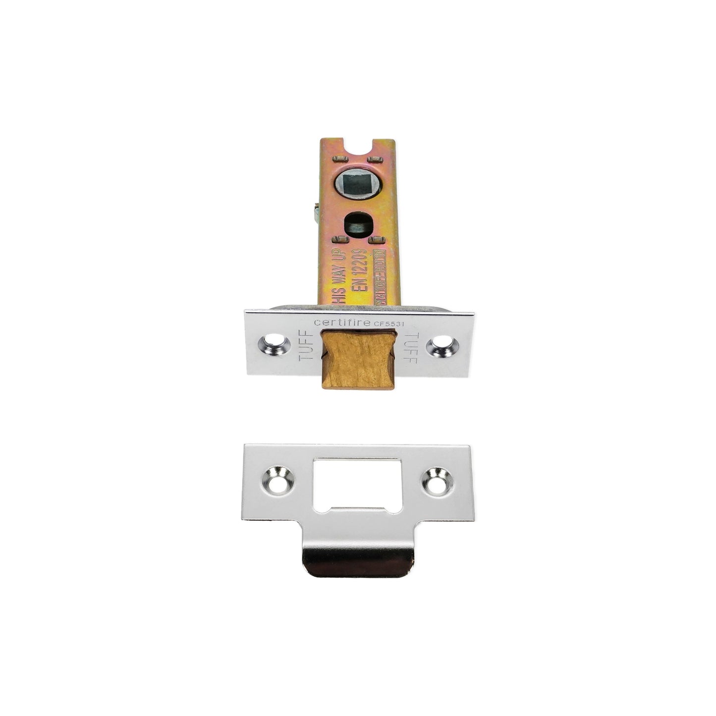 4" H/D Tubular Latch CE - Nickel Plated