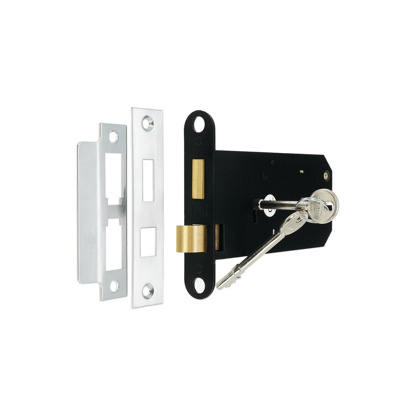 3 Lever Horizontal Sash Lock 6" Polished Chrome