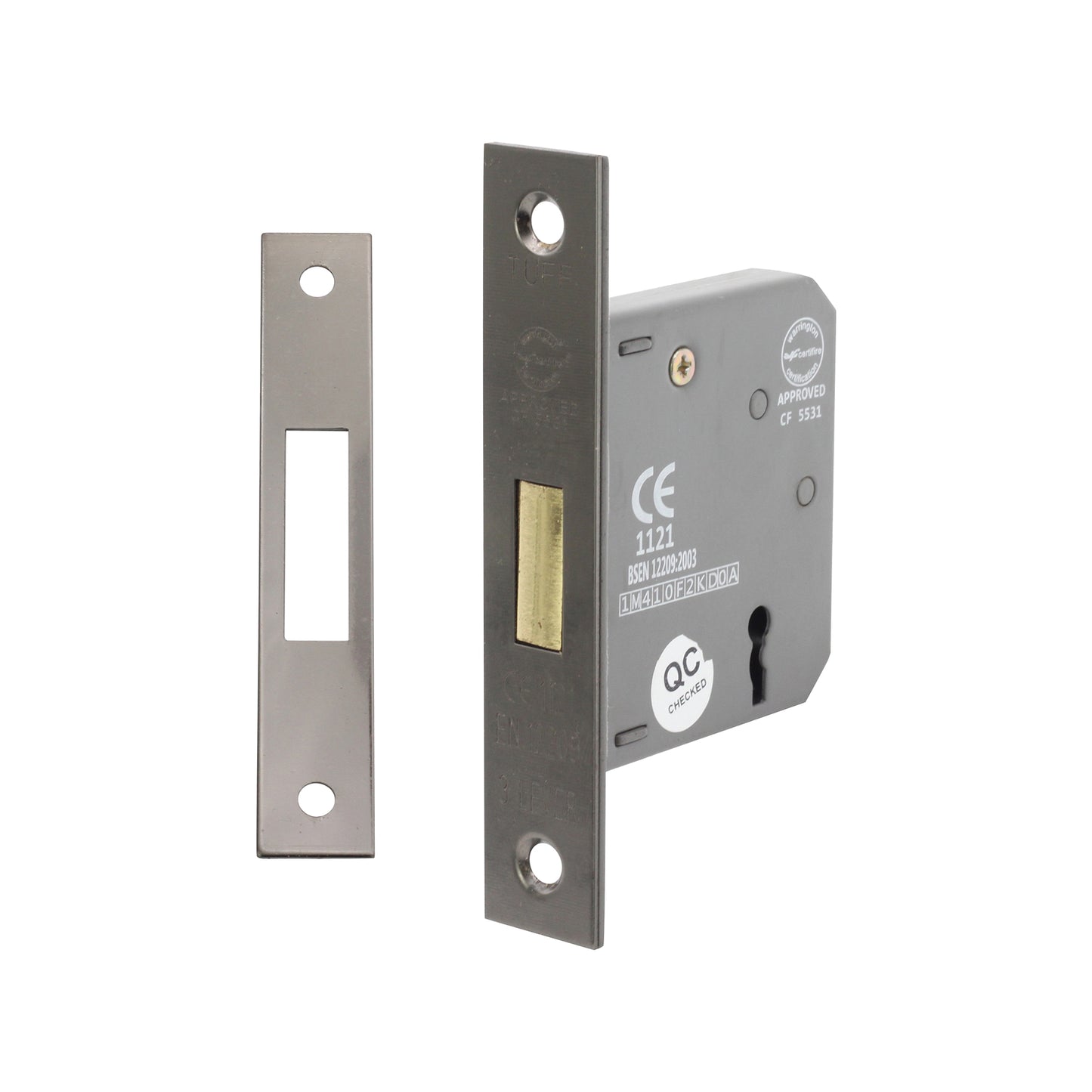 2.5" CE 3 Lever Dead Lock - Black Nickel