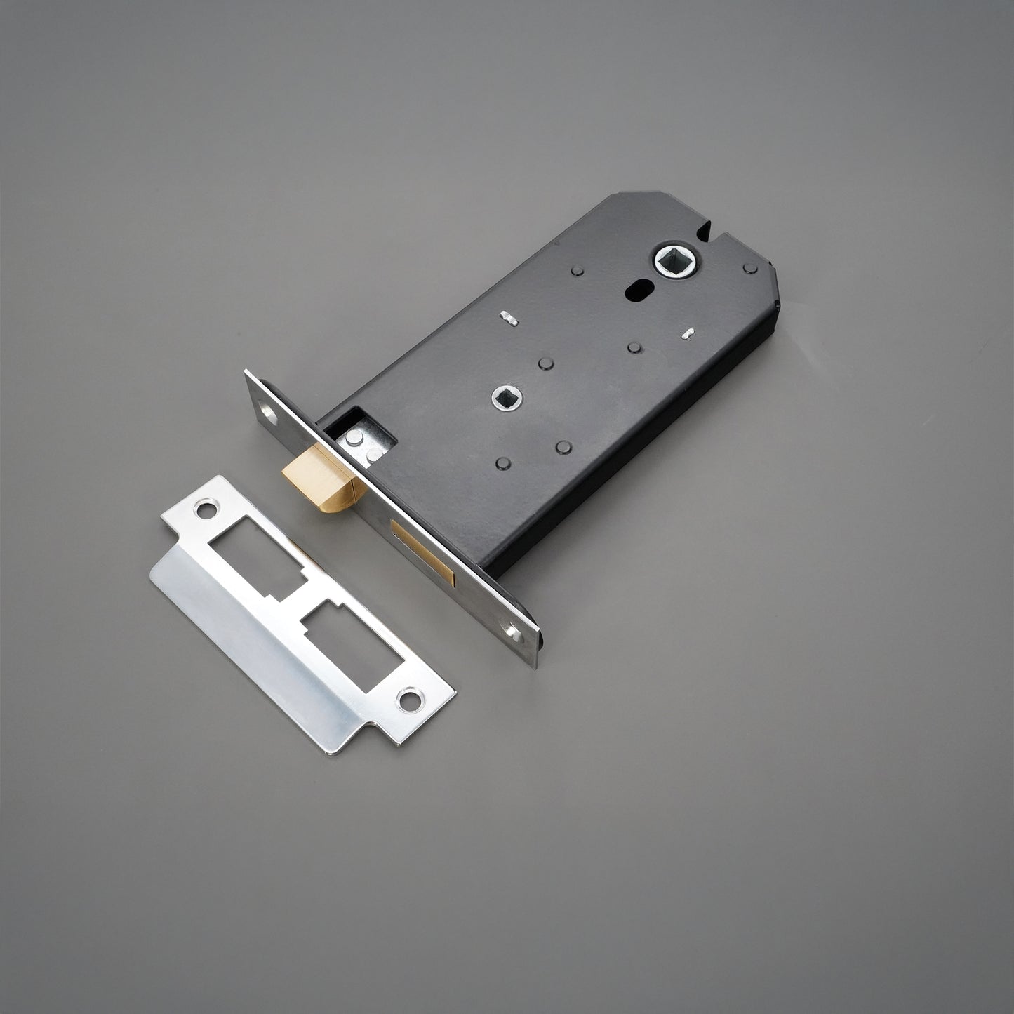 3 Lever Horizontal Bathroom Lock 6" Polished Chrome