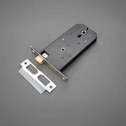 3 Lever Horizontal Bathroom Lock 6" Polished Chrome