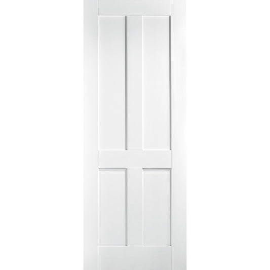 London 4P Primed White Fire Door