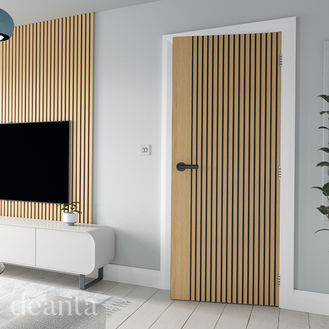 Malmo Prefinished Oak internal door deanta life