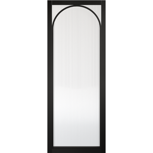 Melrose Glazed Reeded Pre-finished Black