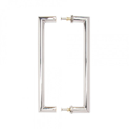 Mitred Pull Handle Polished Steel 22mm