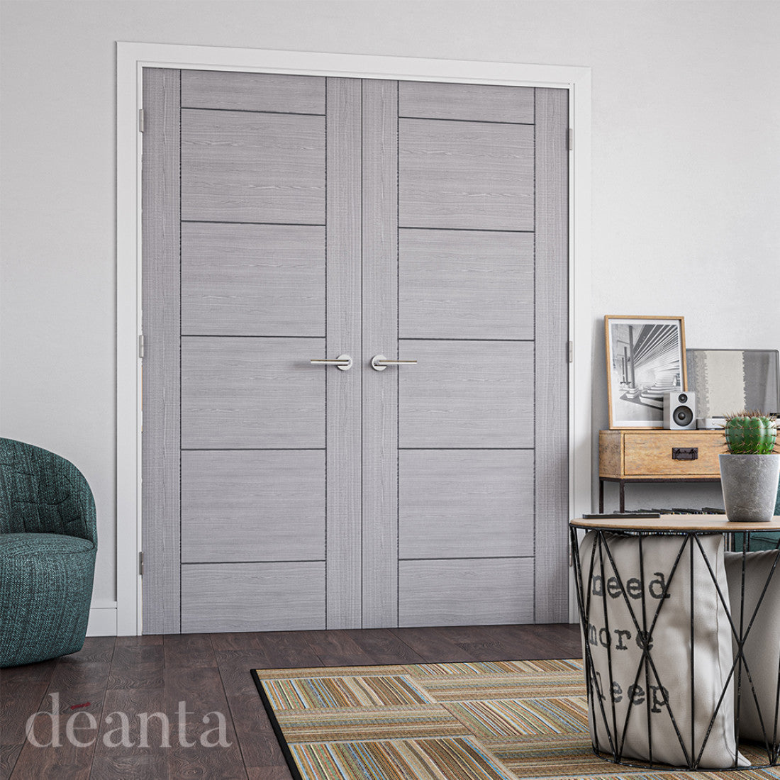 Montreal Light Grey Ash FSC Internal Door