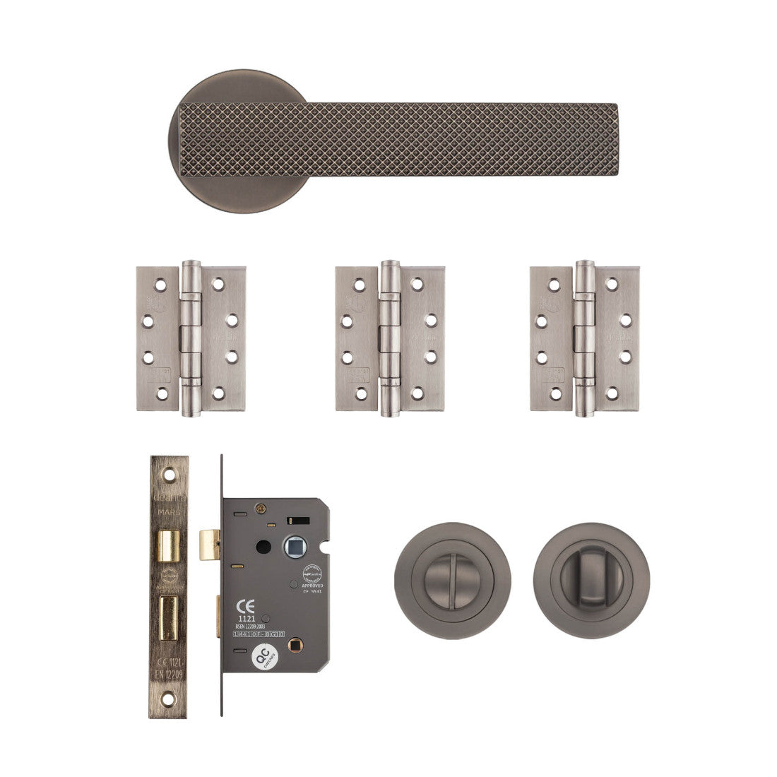 Olympia Bathroom Kit Matt Satin Black Nickel