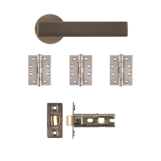 Olympia Latch Kit Matt Antique Brass