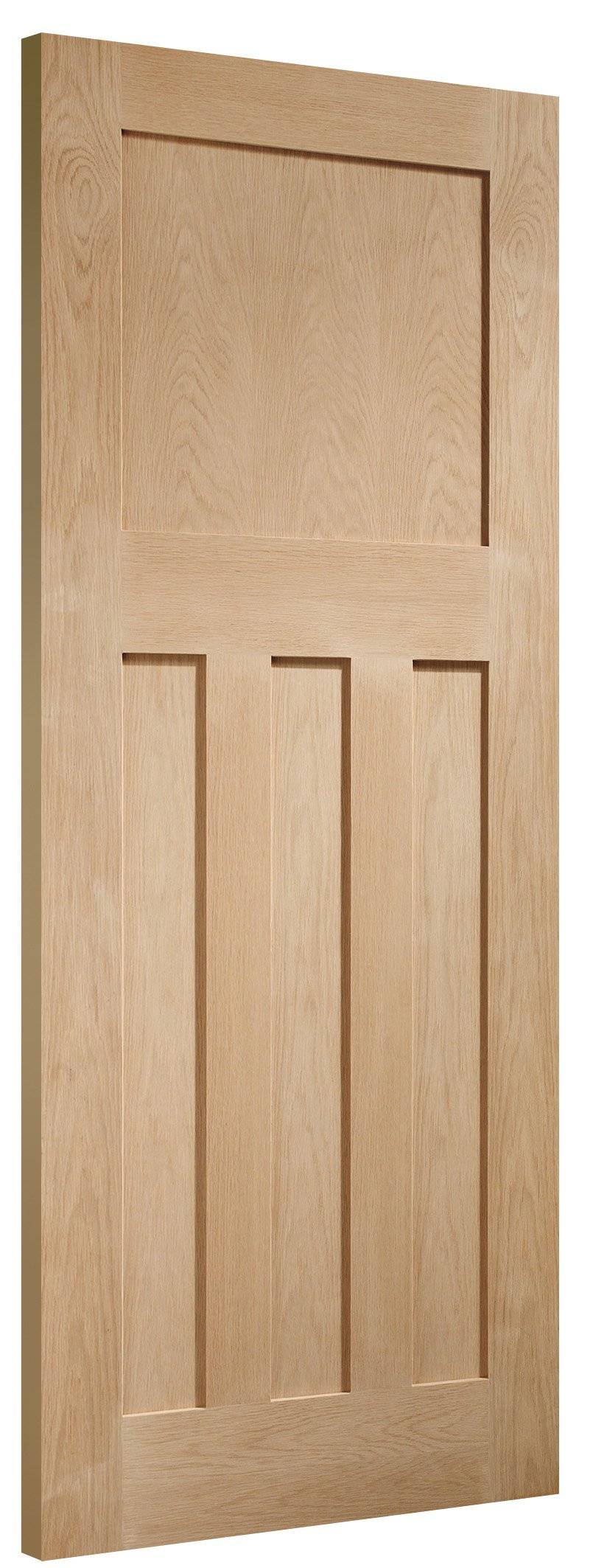 Wooden door with a simple design on a white background