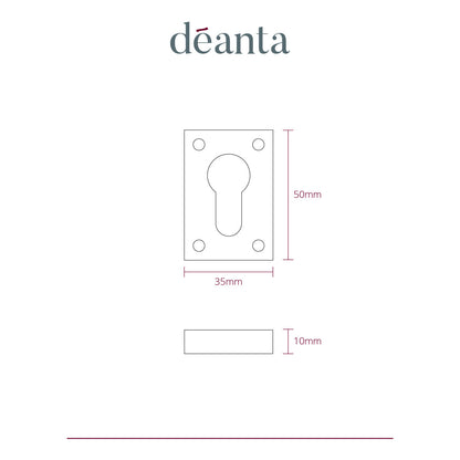 Slim Escutcheon (Pair) Matt Black