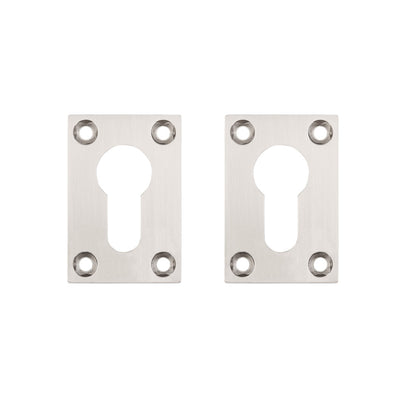 Slim Escutcheon (Pair) Satin Nickel Chrome