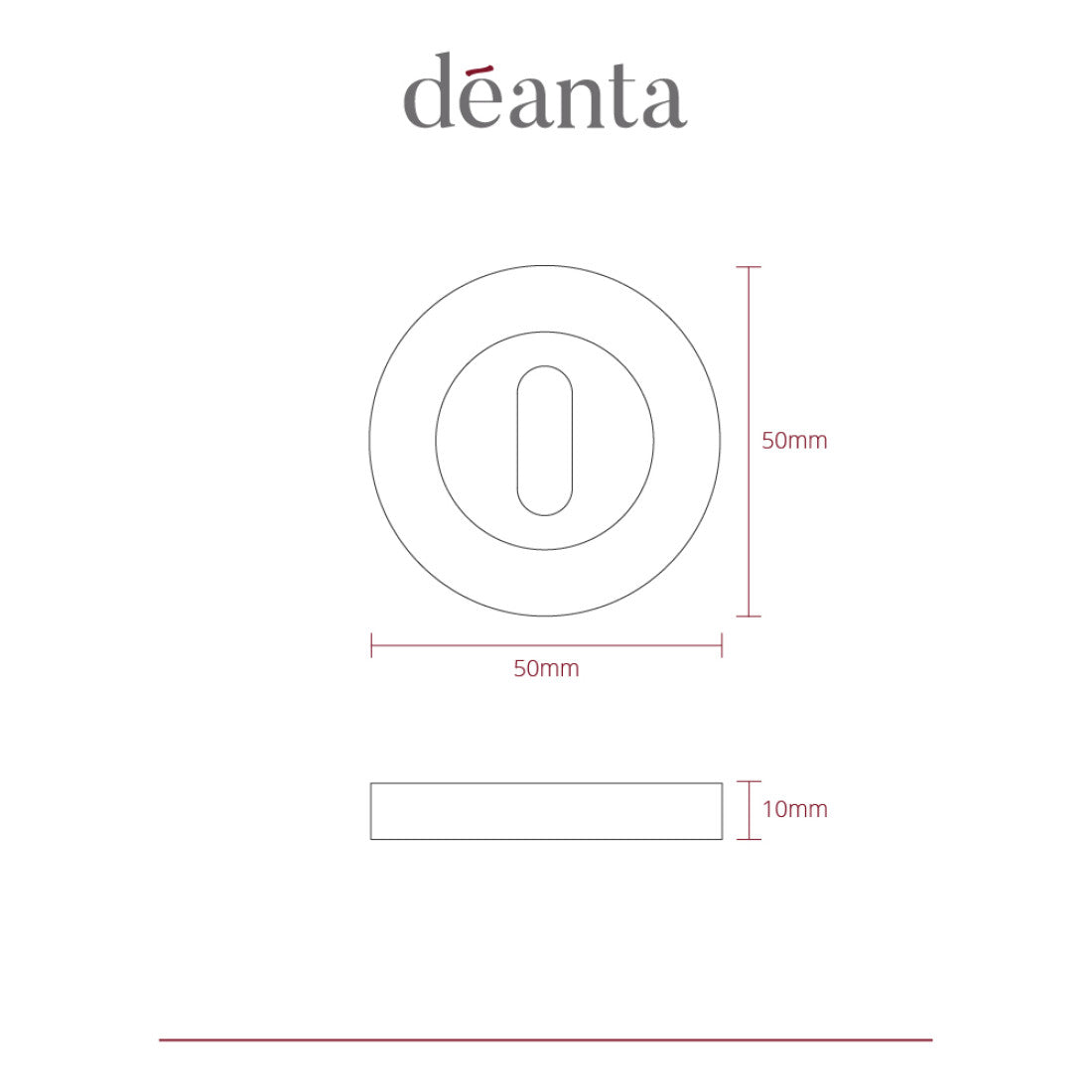 Escutcheon (Pair) Matt Satin Black