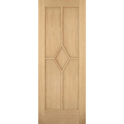 Reims 5P Pre-finished Oak Fire Door