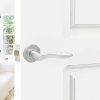 Pearle Lever Door Handle Satin Chrome